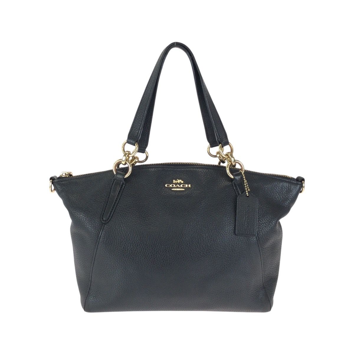 COACH コーチ スモールケルシー ブラック 黒 ゴールド金具 レザー F28993 トートバッグ ハンドバッグ レディース 602665【中古】