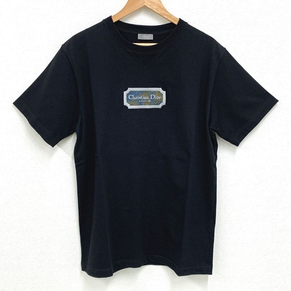 IT104121 ディオール 半袖Ｔシャツ 343J696C0554 ロゴ ブラック Lサイズ メンズ Dior 美品
