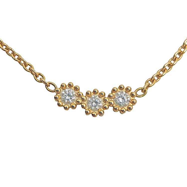 Christian Dior クリスチャンディオール Mimirose ミミローズ ネックレス JMRO95010_0000 750YG K18YG イエローゴールド ダイヤモンド ウィメンズ レディース