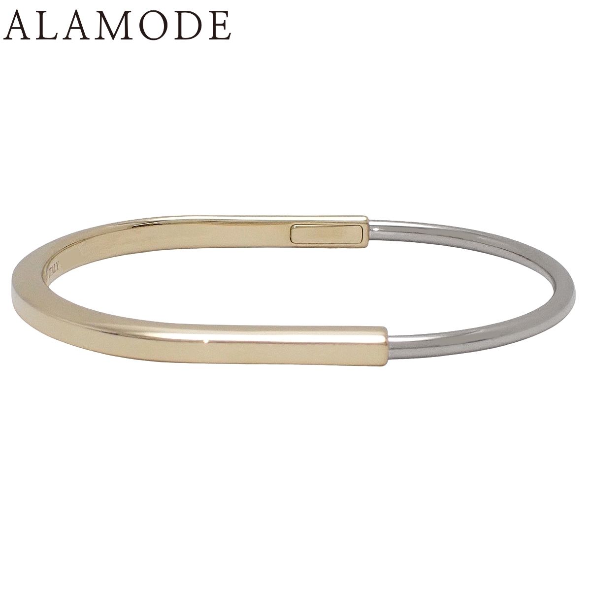 TIFFANY&Co.(ティファニー) ティファニー ロック ナロー バングル イエローゴールド K18YG ホワイトゴールド K18WG 12.5g バングル アクセサリー ジュエリー ブレスレット ゴールド金 シルバー 40802197504【アラモード】