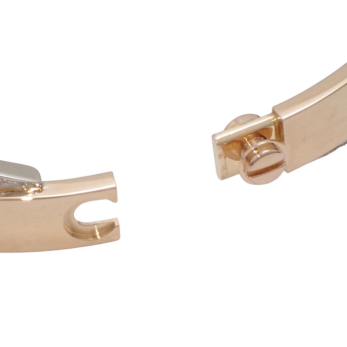 CARTIER(カルティエ) ラブコレクション LOVE ブレスレット ダイヤモンド ピンクゴールド K18PG ホワイトゴールド K18WG 19 53.3g バングル パヴェダイヤ 2連 ラブブレス シルバー銀 40802197502【アラモード】