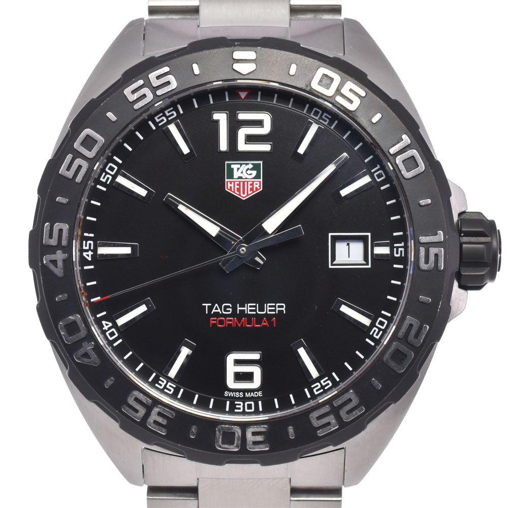 タグホイヤー TAG HEUER WAZ1110 フォーミュラー1 デイト ブラック クォーツ メンズ 良品 腕時計 L#148151