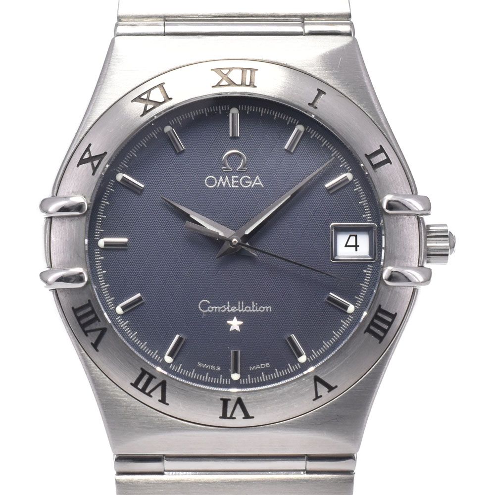 オメガ OMEGA 1512.40 コンステレーション デイト グレー クォーツ メンズ 美品 腕時計 L#148058