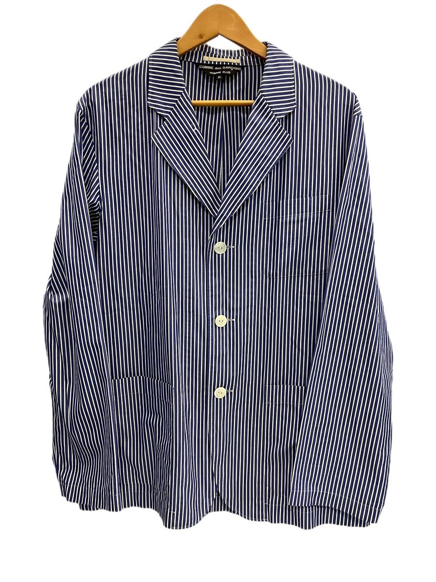 コムデギャルソン COMME des GARCONS AD1999 HOMME PLUS オムプリュス オープンカラーシャツ 青 PJ-10053M 長袖シャツ ブルー Mサイズ 101MT-6386