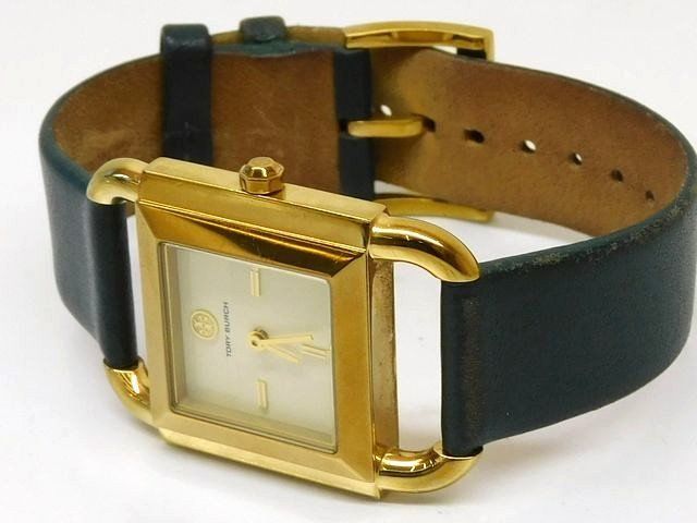 Tory Burch トリーバーチ TBW7203 ■ クォーツ 腕時計 レディース スクエア ウォッチ ゴールド×グリーン □8E Tory Burch トリーバーチ TBW7203 ■ クォーツ 腕時計 レディース スクエア ウォッチ ゴールド×グリーン □8E