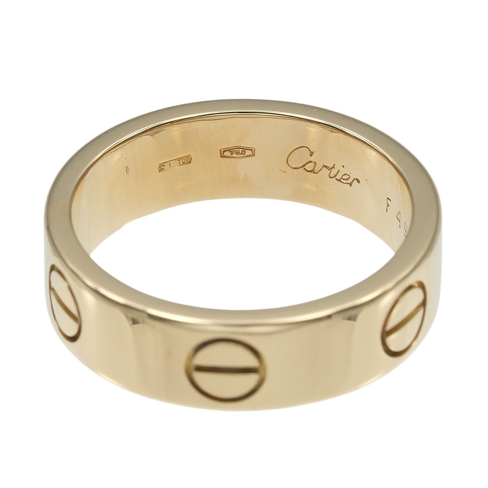 【CARTIER】カルティエ ラブ K18イエローゴールド 10号 レディース 6.78g リング・指輪