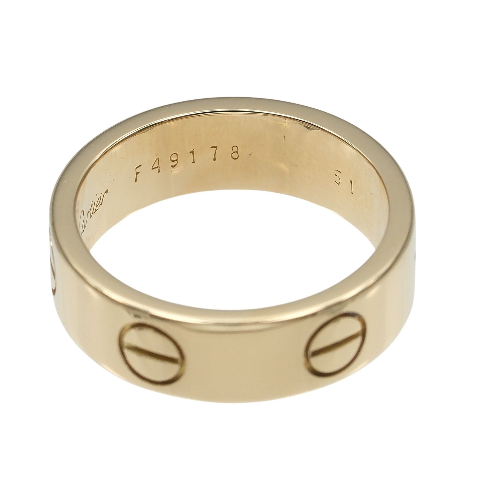 【CARTIER】カルティエ ラブ K18イエローゴールド 10号 レディース 6.78g リング・指輪
