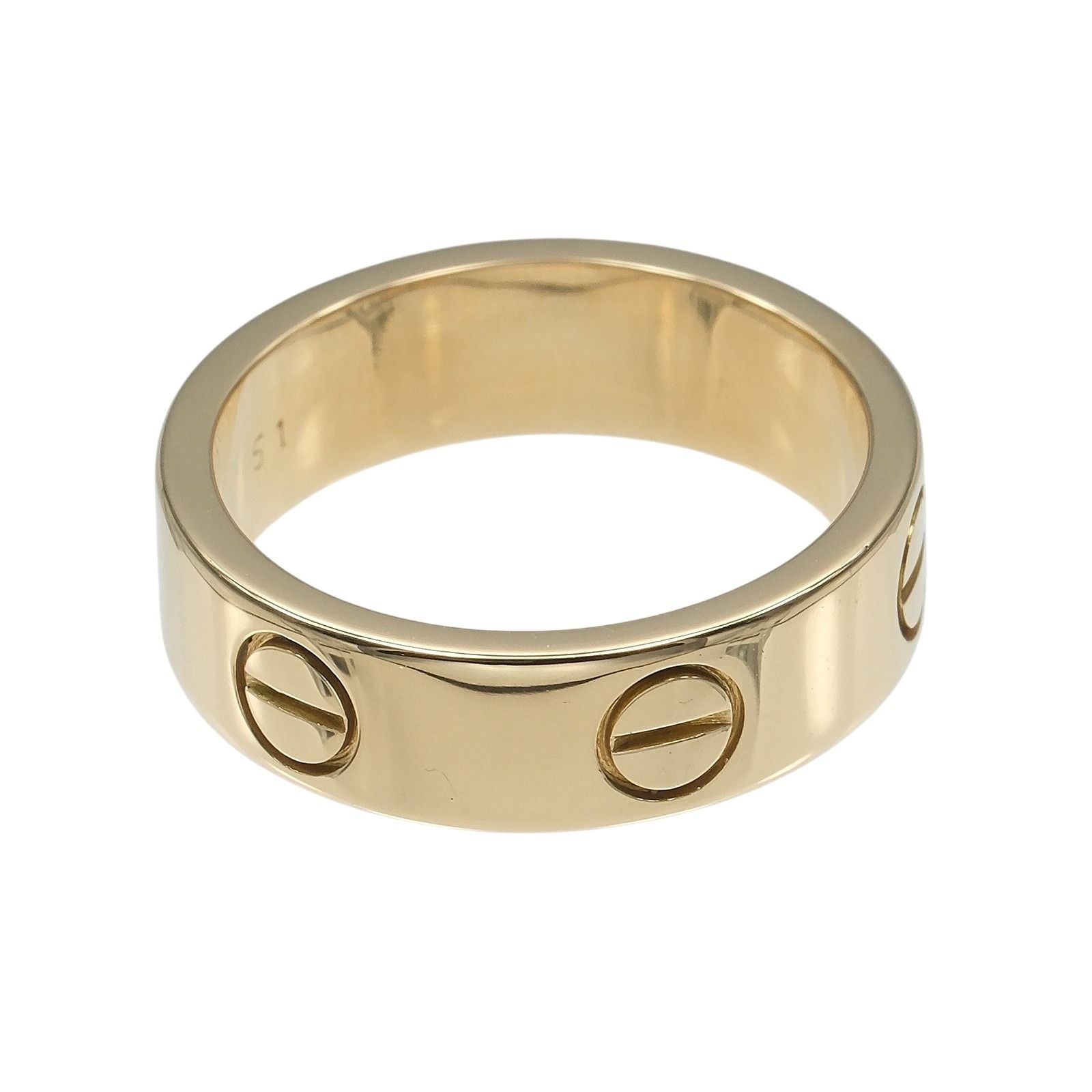 【CARTIER】カルティエ ラブ K18イエローゴールド 10号 レディース 6.78g リング・指輪