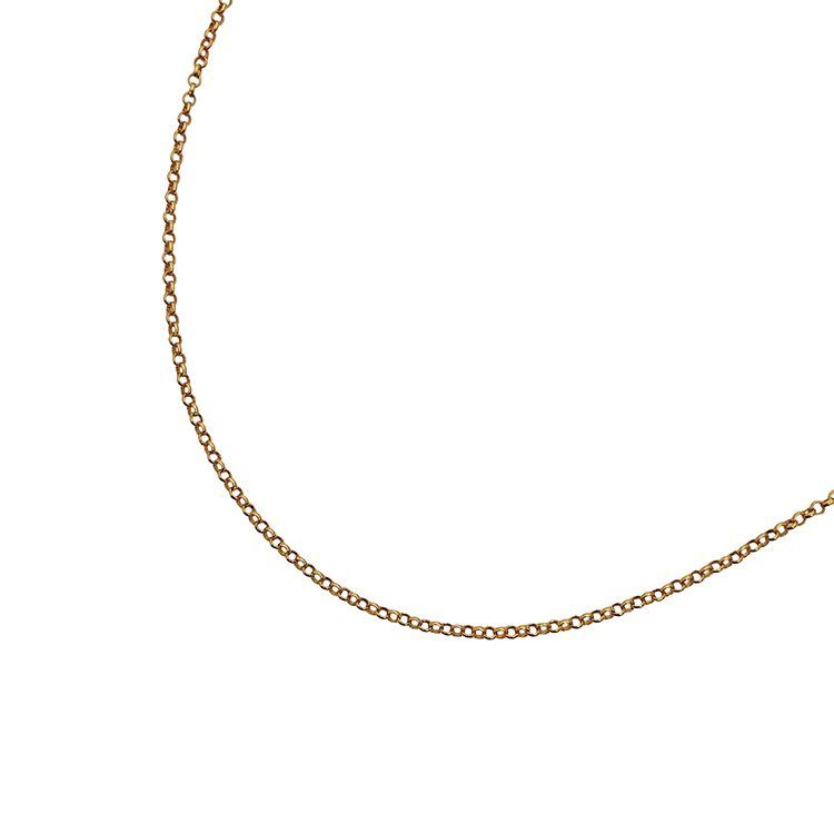 Chrome Hearts クロムハーツ 22K NECKCHAIN R18 ロールチェーン 18inch ネックレス 22金 K22 ゴールド メンズ ウィメンズ