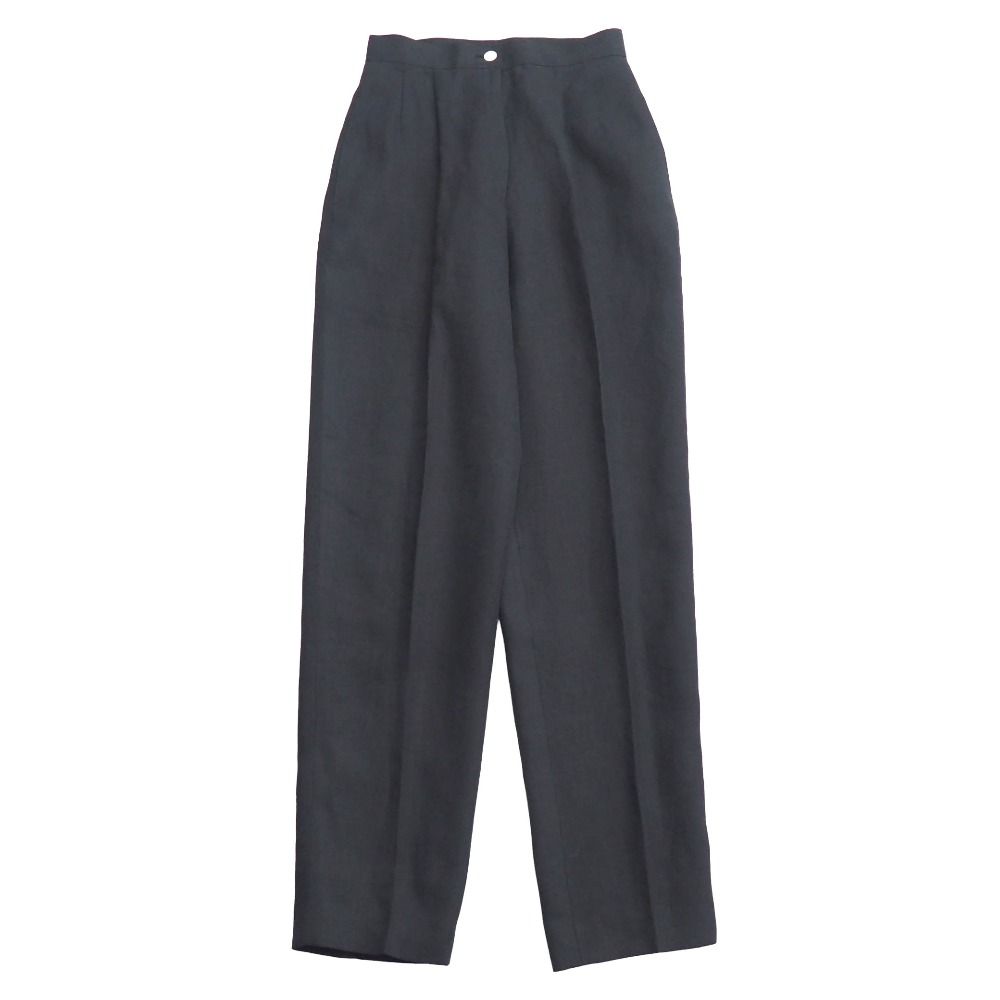 Christian Dior クリスチャンディオール ヴィンテージ パンツ サイズＭ 総リネン テーパードパンツ スラックス ブランド古着【中古】20260608/RA9703