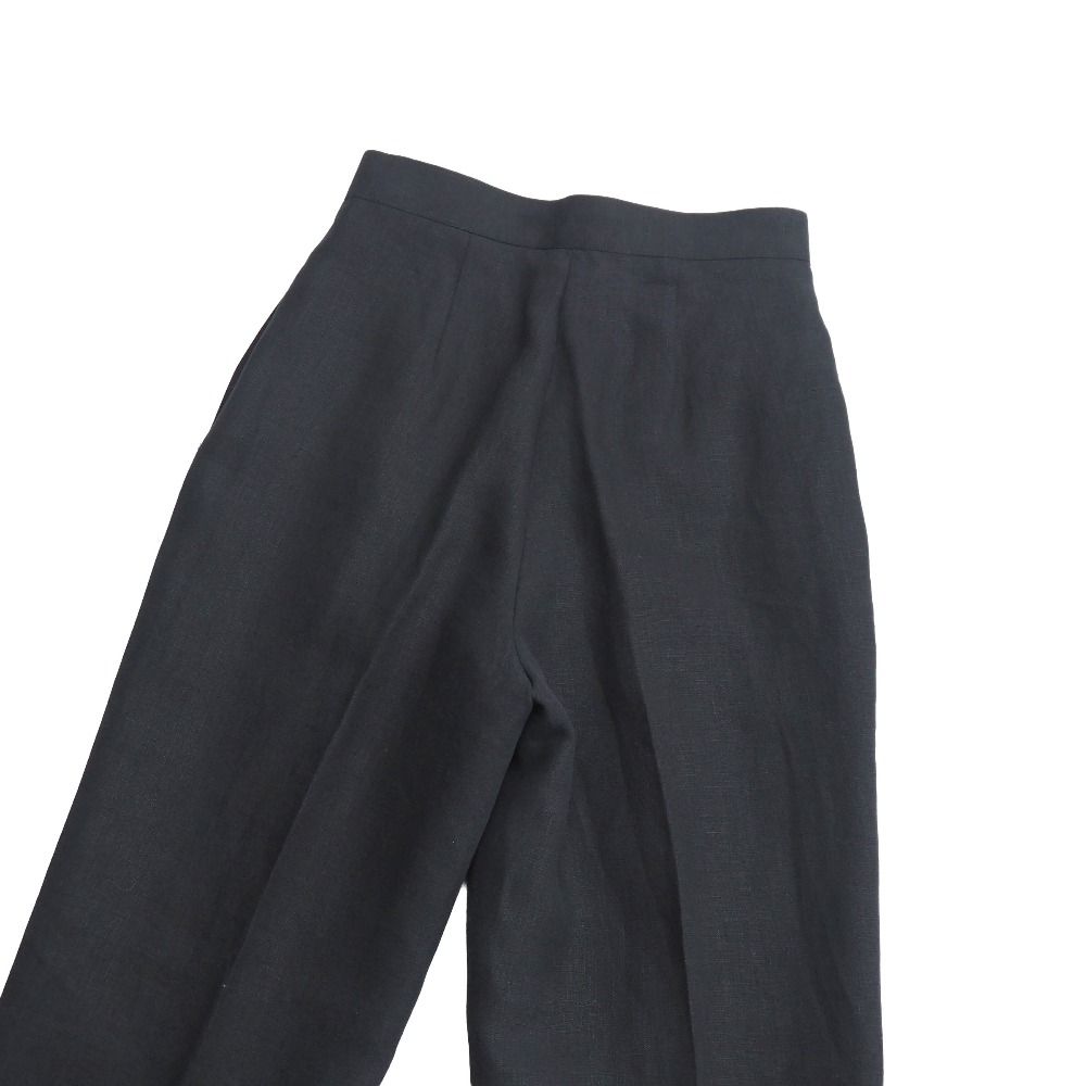 Christian Dior クリスチャンディオール ヴィンテージ パンツ サイズＭ 総リネン テーパードパンツ スラックス ブランド古着【中古】20260608/RA9703