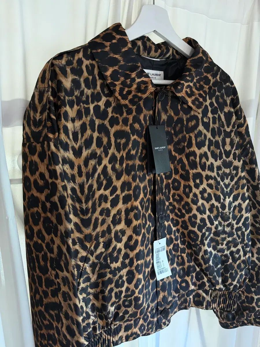 Saint Laurent サンローラン レオパード テディ ジャケット