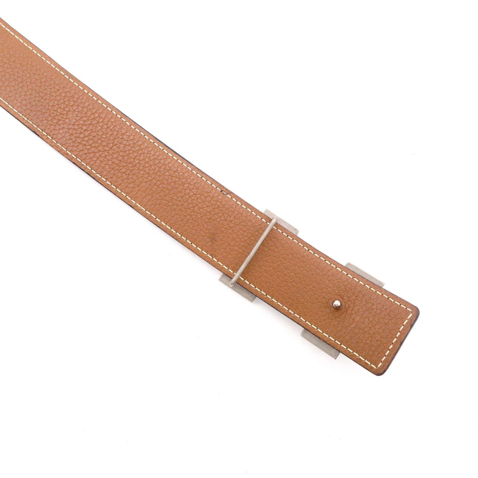 HERMES エルメス コンスタンス ベルト レザー ブラック ブラウン サイズ85 シルバー金具 HERMES エルメス コンスタンス ベルト レザー ブラック ブラウン サイズ85 シルバー金具