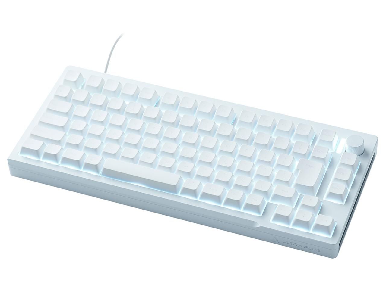 【新品・4営業日で発送】プリンストン CNCフルアルミケース 75% 磁気無接点スイッチ搭載 SOCD キーボード(ホワイト) UP-MKGA75MTLC-RT-J／W