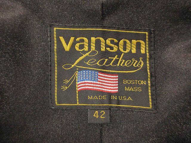 バンソン VANSON スエード トラッカージャケット 42 ダークブラウン Gジャンタイプ USA製