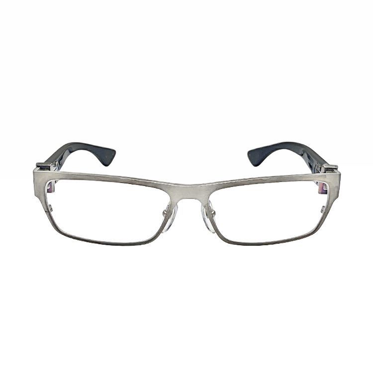 Chrome Hearts クロムハーツ THROAT COAT ダガーテンプル スクエア メガネ 59□16-144 シルバー アイウェア 眼鏡 透明 メンズ