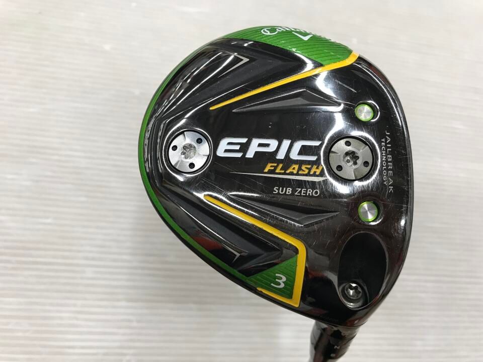 キャロウェイ　EPIC FLASH SUB ZERO　15度　Diamana Thump F65　Sフレックス　フェアウェイウッド　中古　ゴルフドゥ！成田美郷台店【最短即日発送】