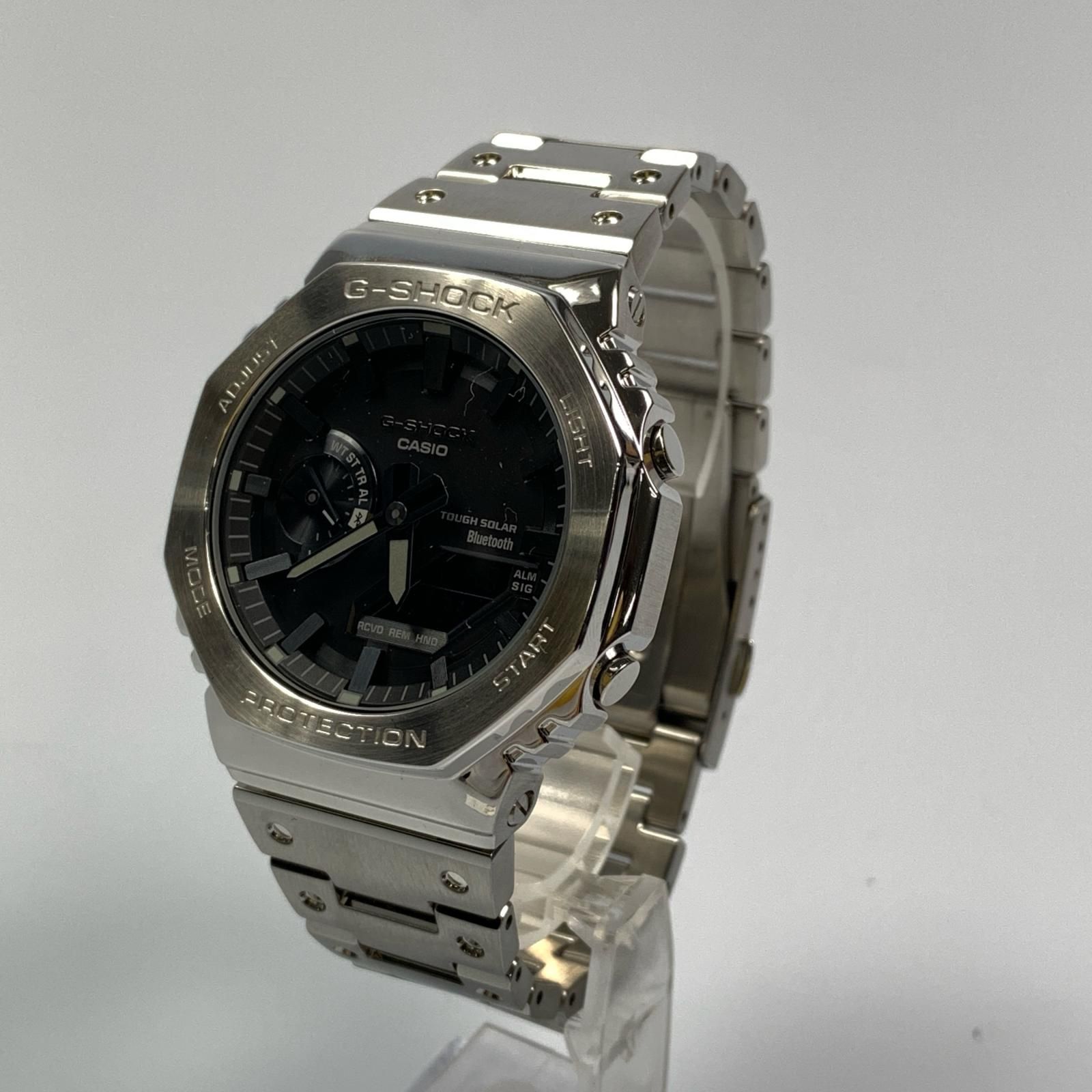 【姫路東店】 中古 G-SHOCK | ジーショック アナデジソーラー腕時計 GM-B2100SD-1AJF シルバー 【131】