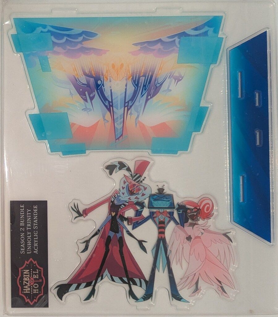 HAZBIN HOTEL SEASON 2 BUNDLE UNHOLY TRINITY ACRYLIC STANDEE ヴォックス/ヴァレンティノ/ヴェルヴェット