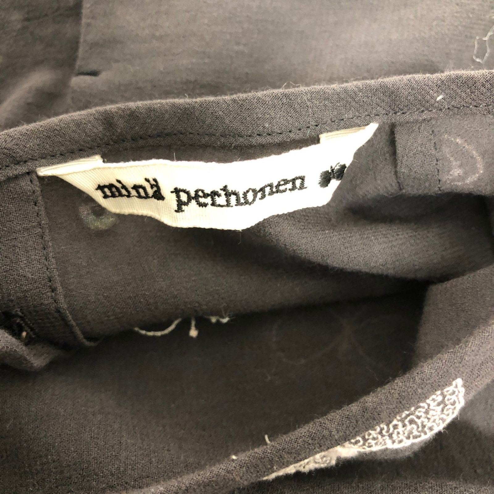 minä perhonen/ミナペルホネン/choucho/蝶刺繍/ブラウス/wa193536