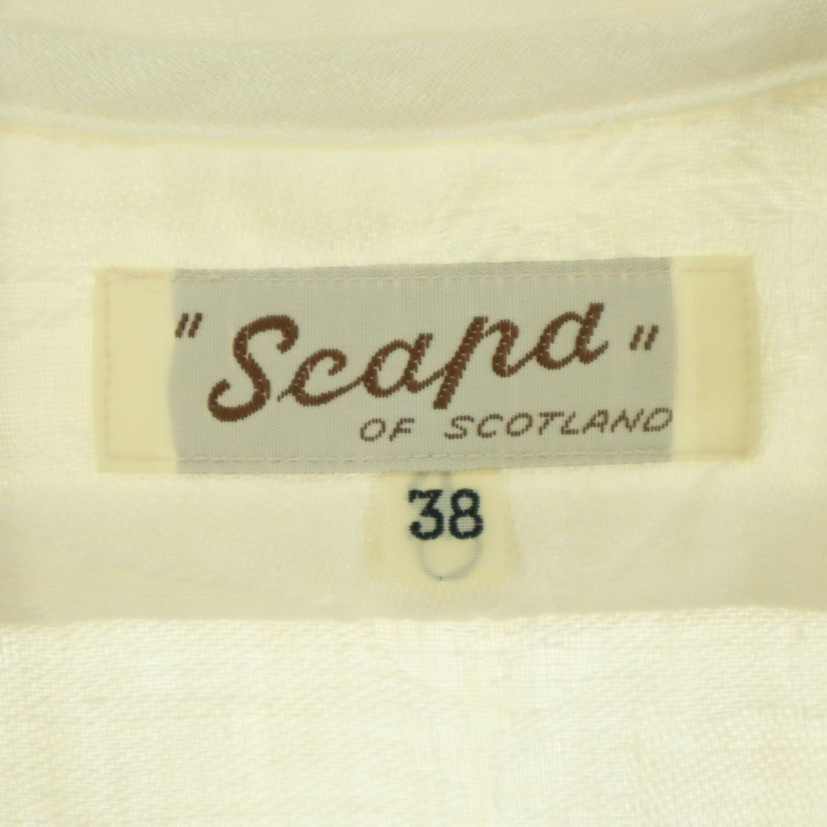 SCAPA スキャパ リネン 植物柄 ノースリーブ ノースリーブ ロング