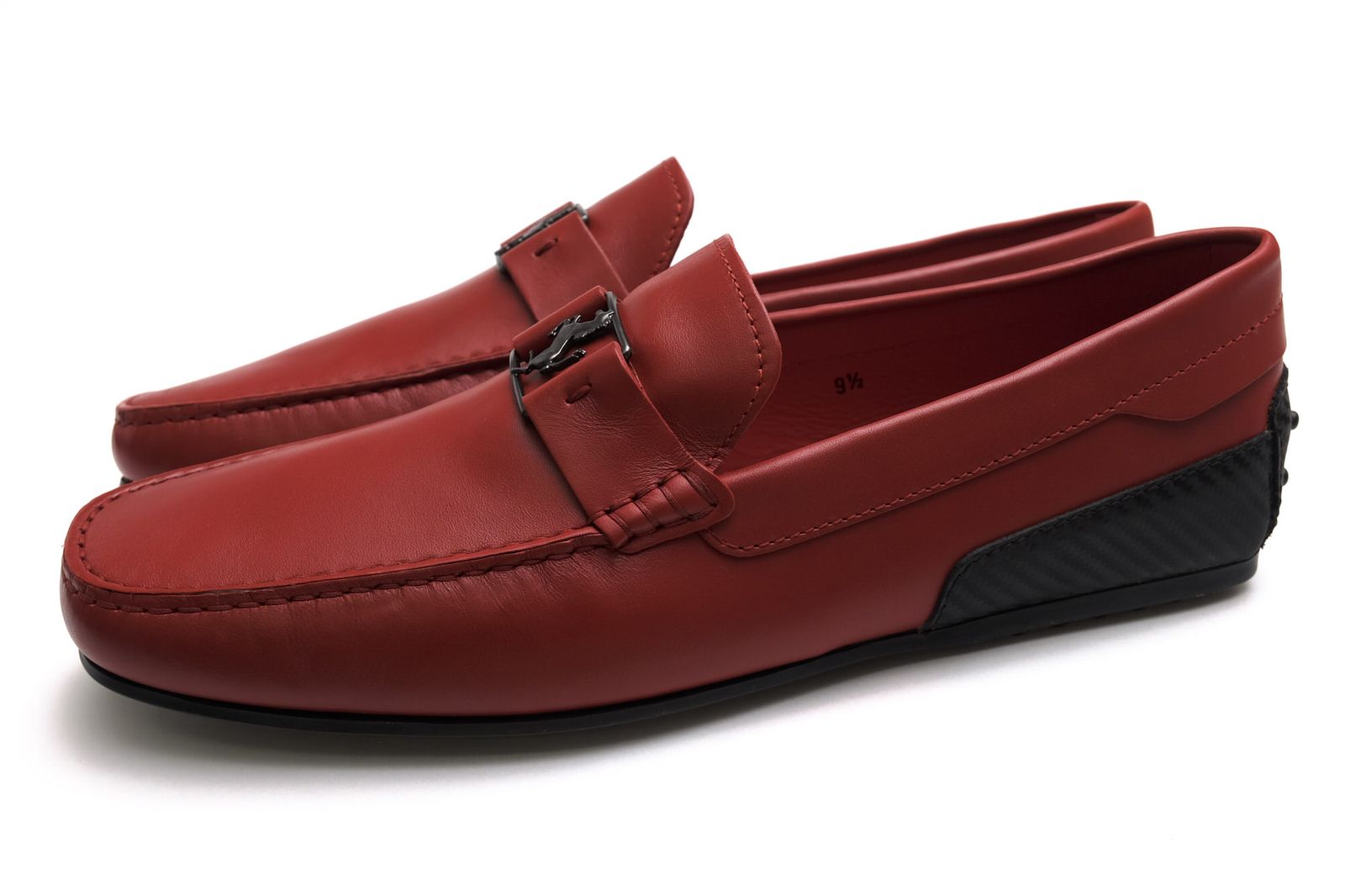 トッズ／TOD'S シューズ ドライビングシューズ 靴 メンズ 男性 男性用 レザー 革 本革 レッド 赤 XRM0LR0BS809JH 058U CITY GOMMINO ACC.CORNICE CAVALLINO ゴンミーニ メタルカヴァリーノモチーフ