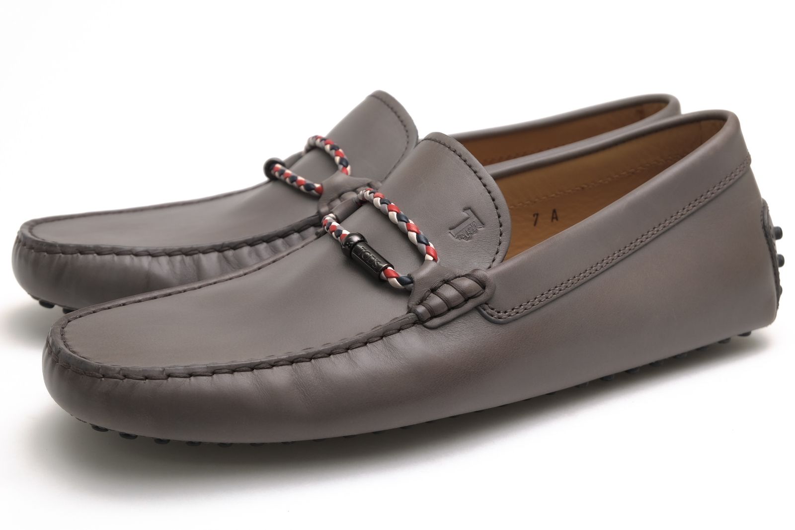 トッズ／TOD'S シューズ ドライビングシューズ 靴 メンズ 男性 男性用 レザー 革 本革 グレー 灰色 XXM0GW0L910D9ZU817 MORSETTO CLUB NEW GOMMINI ゴンミーニ ローファー型 スリッポン 定番