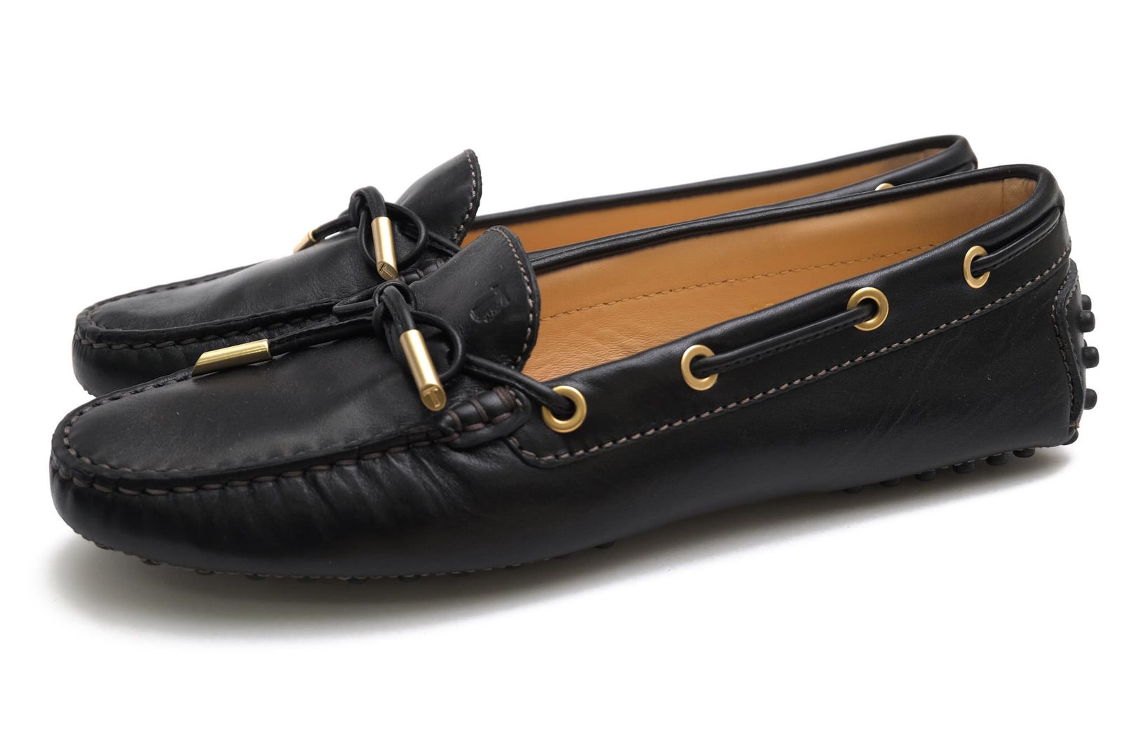 トッズ/TOD'S シューズ ドライビングシューズ 靴 レディース 女性 女性用 レザー 革 本革 ブラック 黒 MOCASSINO GOMMINI ゴンミーニ タッセルローファー型 スリッポン 定番