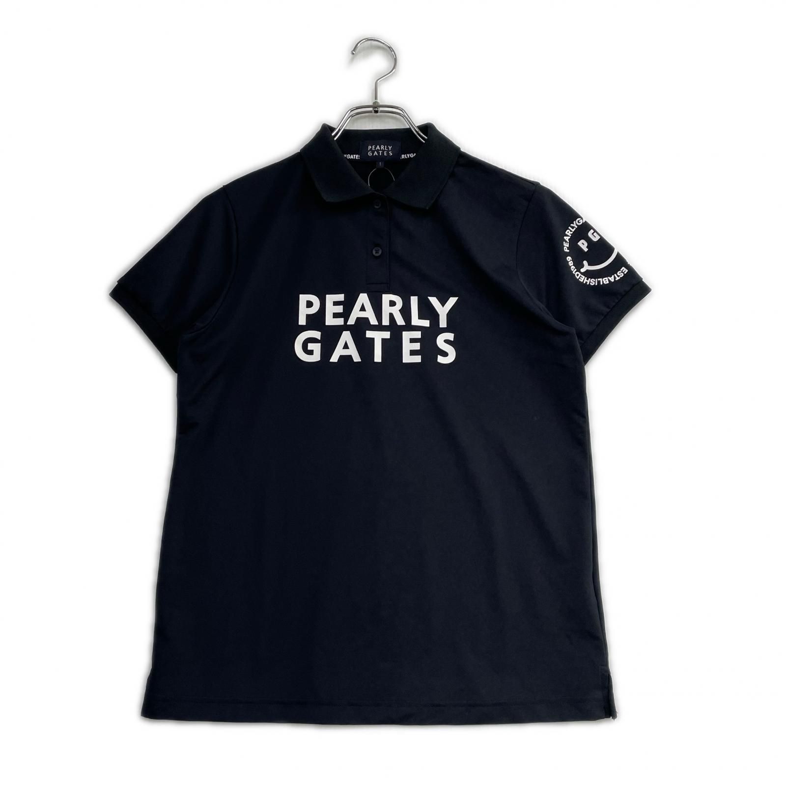 中古 レディース パーリーゲイツ PEARLY GATES 半袖ポロシャツ 1(M) 紺 ネイビー 2025年モデル