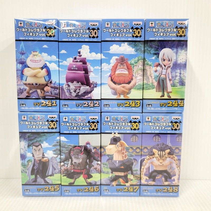【未使用品】 ワンピース ワールドコレクタブルフィギュア Vol.30 全8種セット 【048-260608-kk-08-izu】