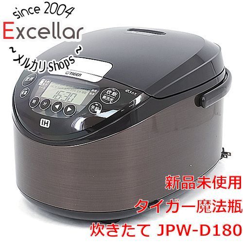 [bn:14] TIGER　IHジャー炊飯器 炊きたて 10合炊き　JPW-D180-T　ブラウン