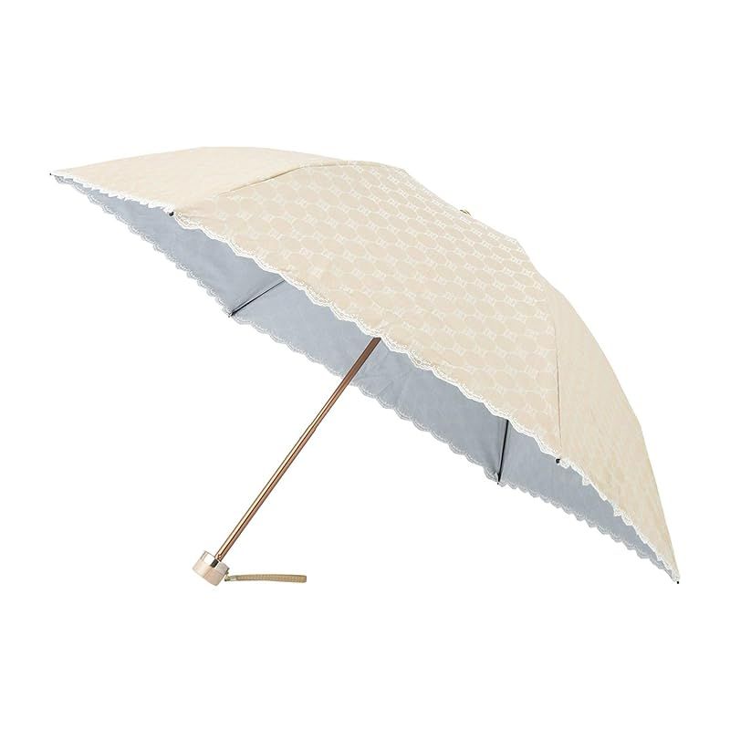 【新品】 ムーンバット 【ダックス】 日傘 折りたたみ傘 レディース 日本製 晴雨兼用 一級遮光 遮熱 UV ジャガード刺繍 22-125-12213-02 ベージュ
