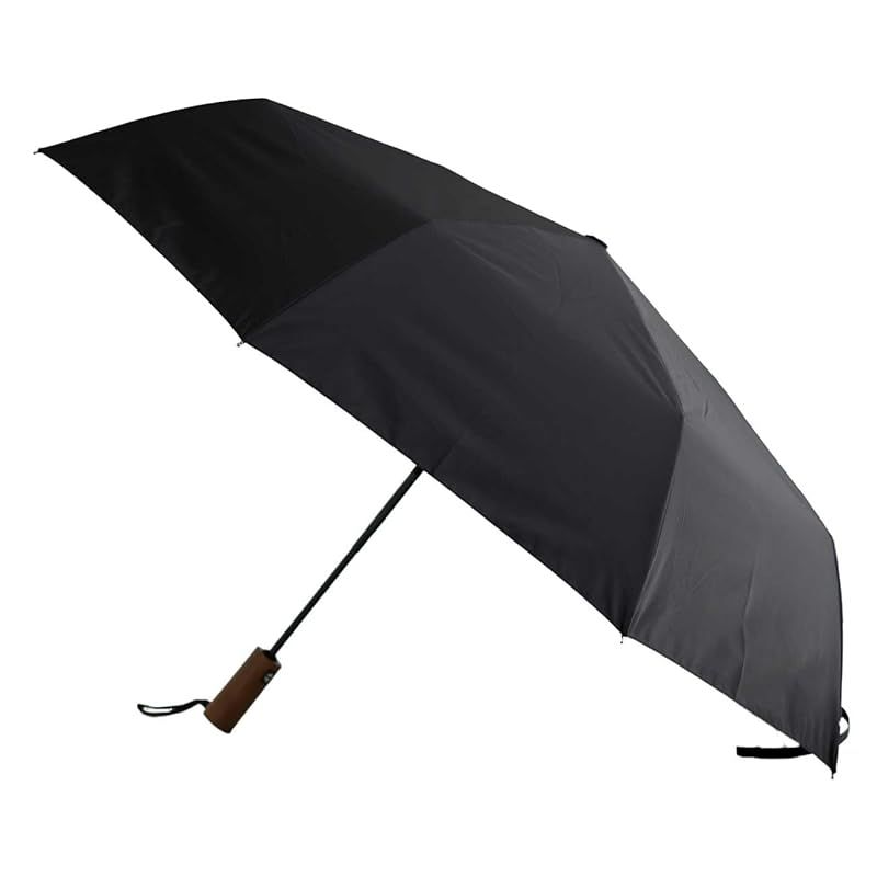 【新品】 小宮商店 ミラトーレ 60 日本製 大きい 折りたたみ傘 メンズ レディース ワンタッチ 丈夫なグラスファイバー 風に強い 耐強風 超撥水 高撥水生地 UVカット 安全式 自動開閉 (ブラック)