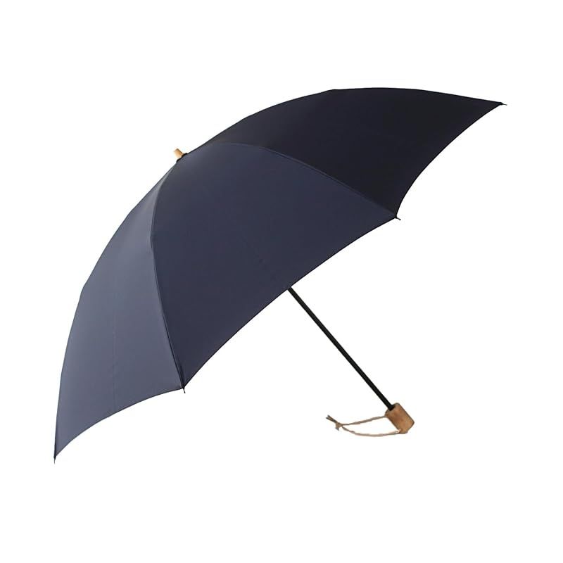【新品】 日本製 ミラトーレ 55 8本骨 畳まずに持てる折り畳み傘 メンズ レディース 超撥水生地 コンパクト 軽い 長傘にもなる 2段折りたたみ傘 傘専門店 小宮商店 折55×8本 (ネイビー)