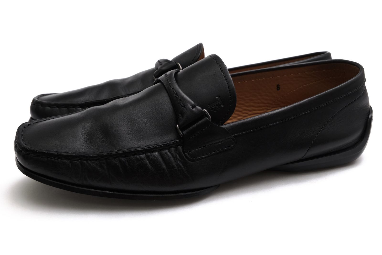 トッズ／TOD'S シューズ ドライビングシューズ 靴 メンズ 男性 男性用 レザー 革 本革 ブラック 黒 スリッポン 定番