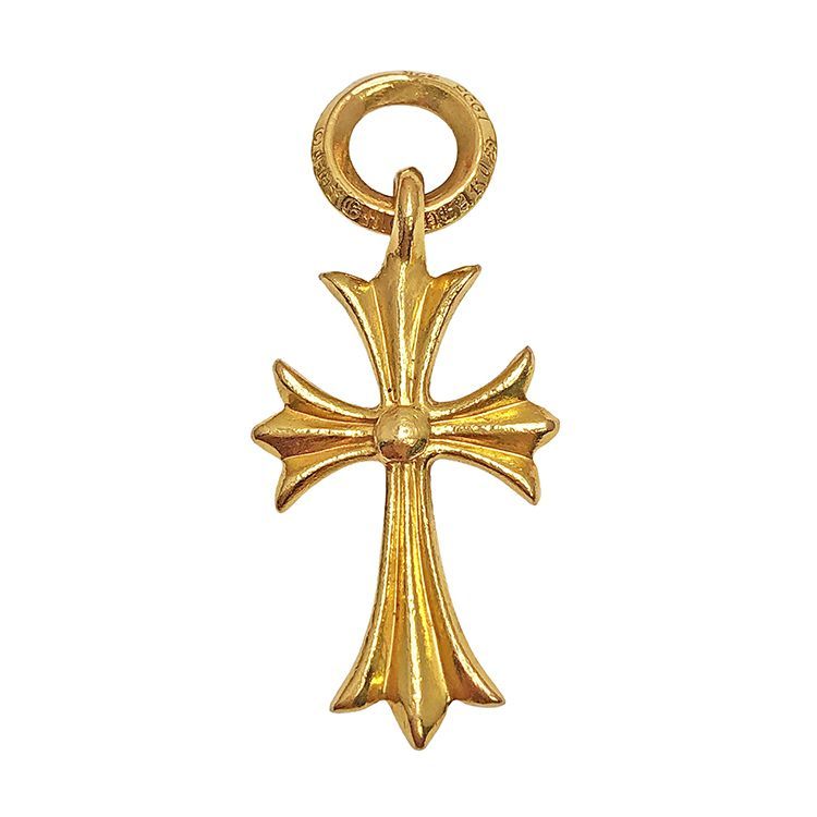 Chrome Hearts クロムハーツ タイニーCH クロスチャーム ペンダント ネックレス 22K 22金 K22 ゴールド
