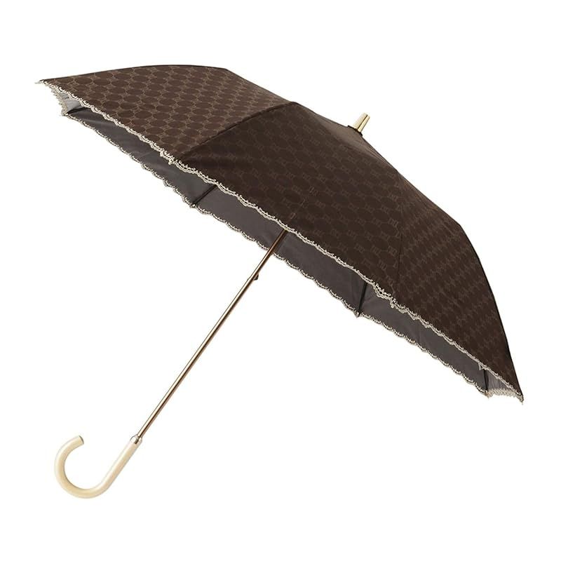 【新品】 ムーンバット 【ダックス】 日傘 折りたたみ傘 レディース 日本製 晴雨兼用 一級遮光 遮熱 UV ジャガード刺繍 22-125-12213-51 ブラウン