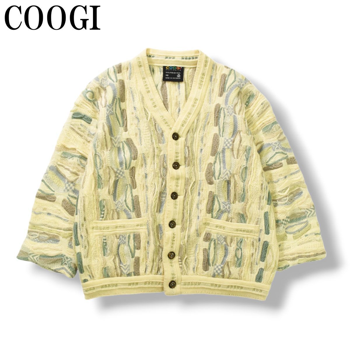 激レア】 90sヴィンテージ オーストラリア製 クージー COOGI 立体編み 