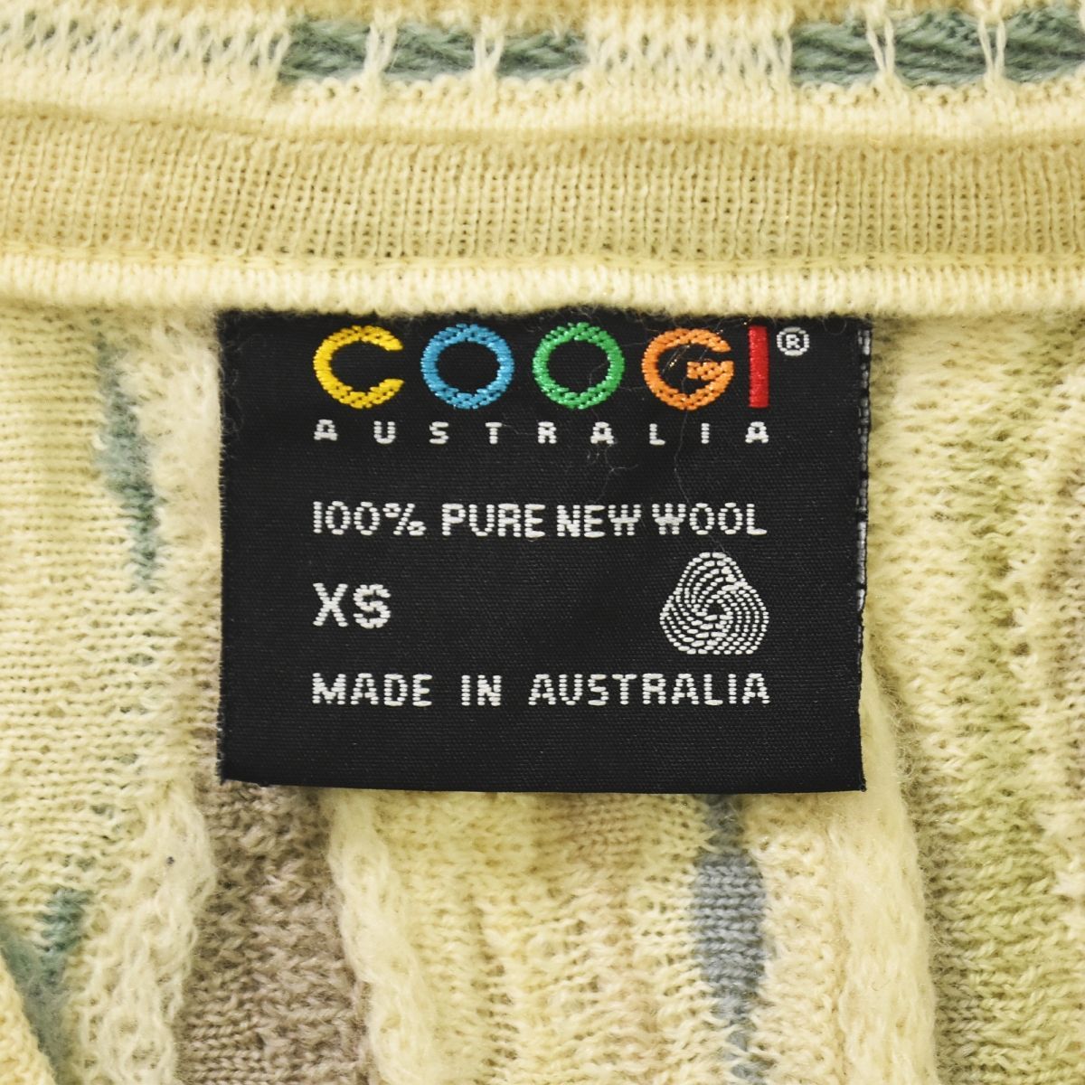 激レア】 90sヴィンテージ オーストラリア製 クージー COOGI 立体編み 