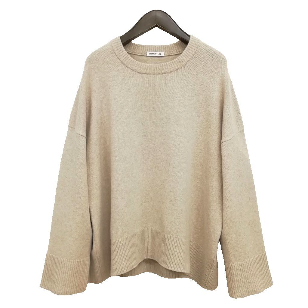 ドゥーズィエムクラス DEUXIEME CLASSE エブリデイアイライク EVERYDAY I LIKE 22AW Aries ウール ニット クルーネック プルオーバー セーター ベージュ系