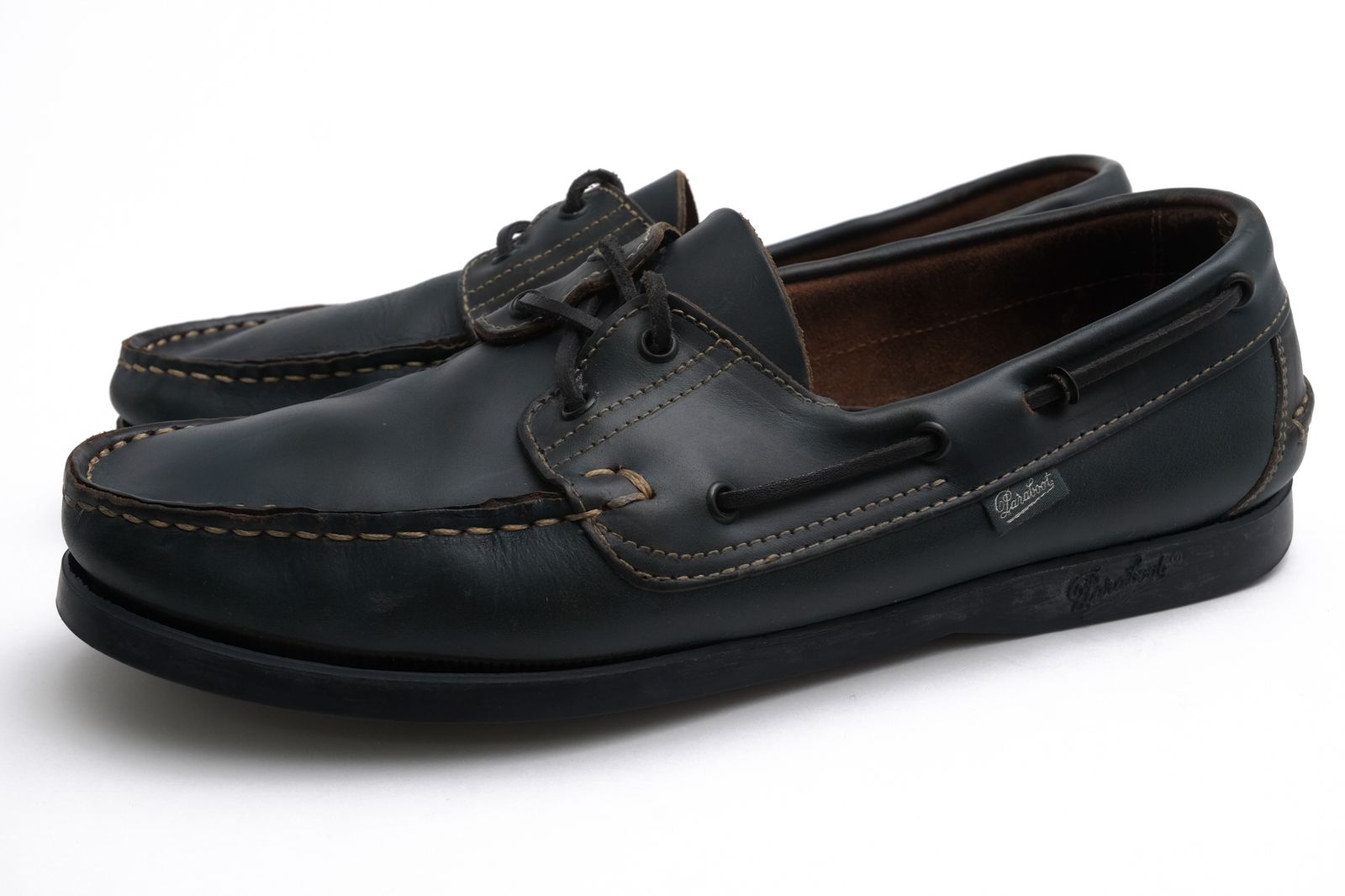 パラブーツ／Paraboot シューズ デッキシューズ 靴 メンズ 男性 男性用 レザー 革 本革 ネイビー 紺 BARTH バース デッキシューズ専用ソール「MARINE」 モカシン スリッポン 定番
