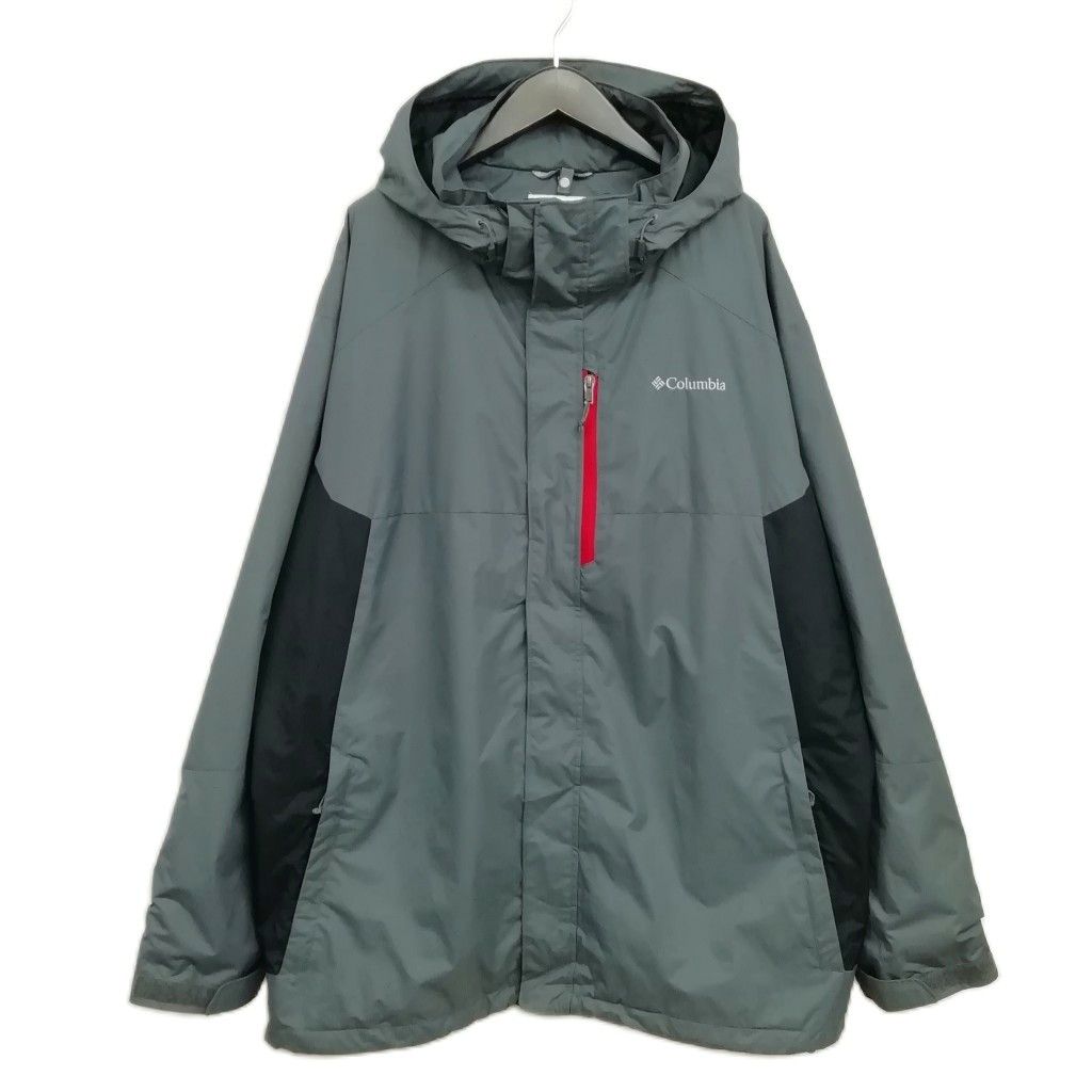 コロンビア Columbia XM3411 ウォータープルーフ マウンテンパーカー ジャケット 美品 XXL グレー