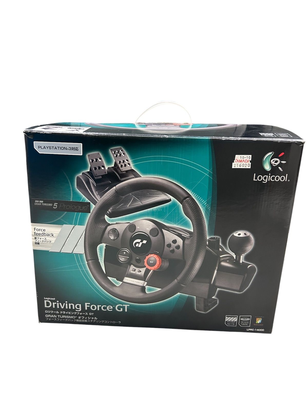 【動作品】Logicool ロジクール Driving Force GT ドライビングフォースGT LPRC-14000 ハンコン PS3 PC グランツーリスモ5/6対応