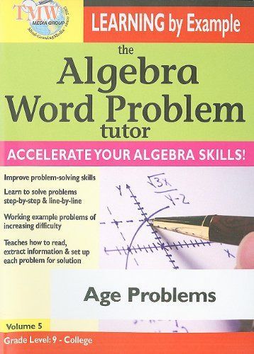 Algebra Word Problem Tutor: Age Problems [DVD]