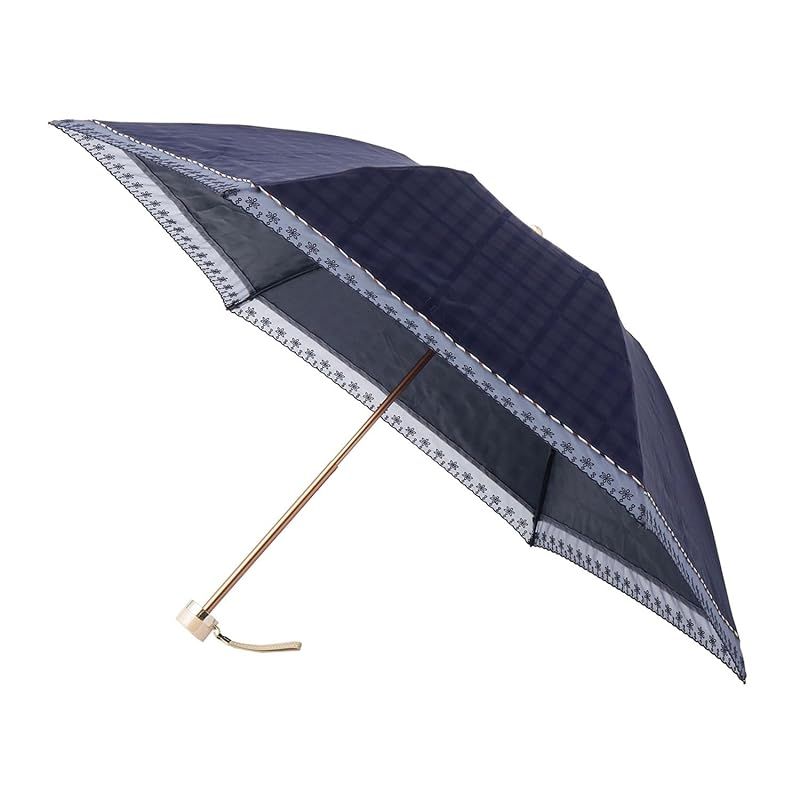 【新品】 ムーンバット 【ダックス】 日傘 折りたたみ傘 レディース 日本製 通勤 晴雨兼用 一級遮光 遮熱 UV オーガンジーレース 22-125-12214-02 ブルー