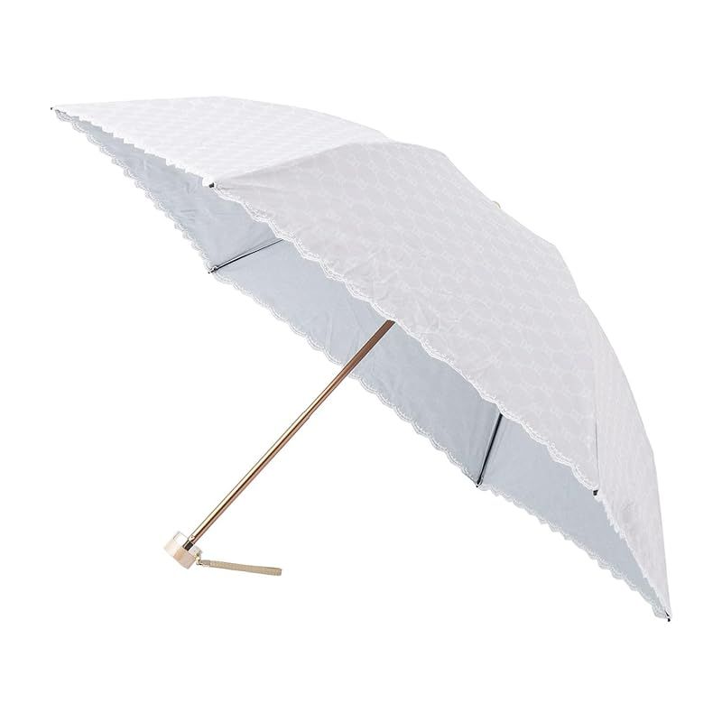 【新品】 ムーンバット 【ダックス】 日傘 折りたたみ傘 レディース 日本製 晴雨兼用 一級遮光 遮熱 UV ジャガード刺繍 22-125-12213-02 グレー