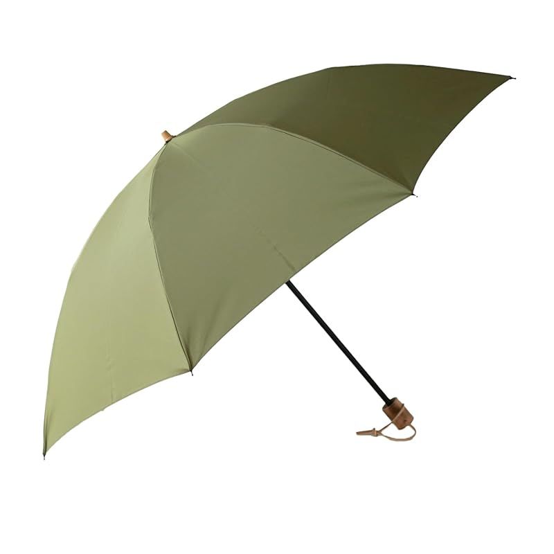 【新品】 日本製 ミラトーレ 55 8本骨 畳まずに持てる折り畳み傘 メンズ レディース 超撥水生地 コンパクト 軽い 長傘にもなる 2段折りたたみ傘 傘専門店 小宮商店 折55×8本 (セージグリーン)
