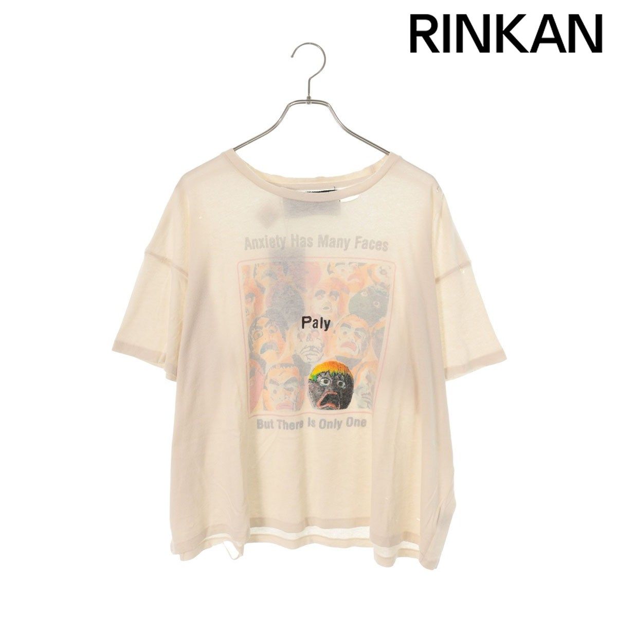 パリーハリウッド 26SS 2U08Q1010VWT AnxietyプリントTシャツ メンズ L