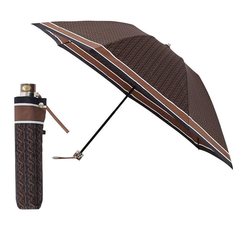 【新品】 ムーンバット 【ダックス】 雨傘 折りたたみ傘 レディース ブランド 丈夫 通勤 通学ツイル モノグラム 総柄21-125-11276-02 ブラック