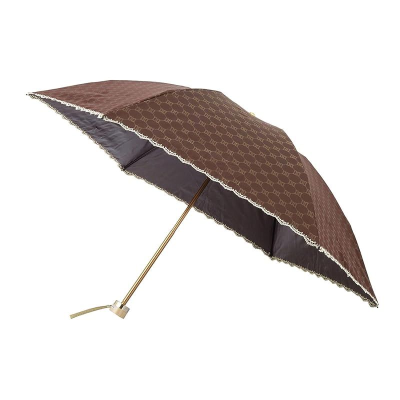 【新品】 ムーンバット 【ダックス】 日傘 折りたたみ傘 レディース 日本製 晴雨兼用 一級遮光 遮熱 UV ジャガード刺繍 22-125-12213-02 ブラウン